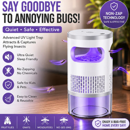 🔥HOT SALE 💥50K+ sold! 🦟 50% OFF! UV Mosquito Killer Lamp – quiet, USB, chemical-free. 🔇🌙