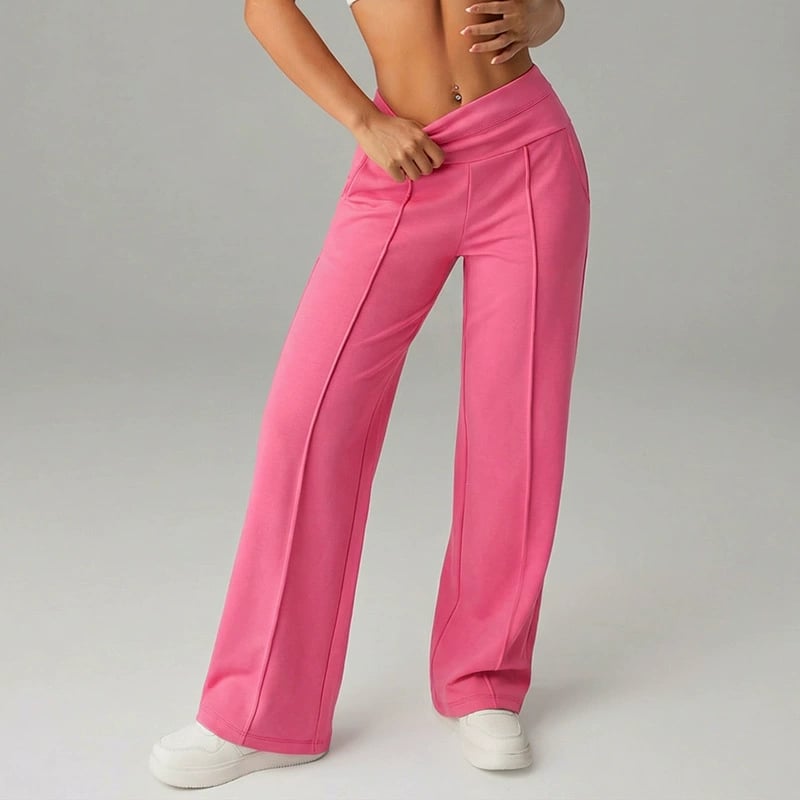 🥳2026 HOT SALE🥳💞50K+ SOLD!☕🧘‍♀️Women's High Waist Wide Leg Pants – Soft stretch fabric, gentle tummy control! Flattering fit for every shape. Easy pull-on, no tricky buttons. Your everyday essential🧵🦵