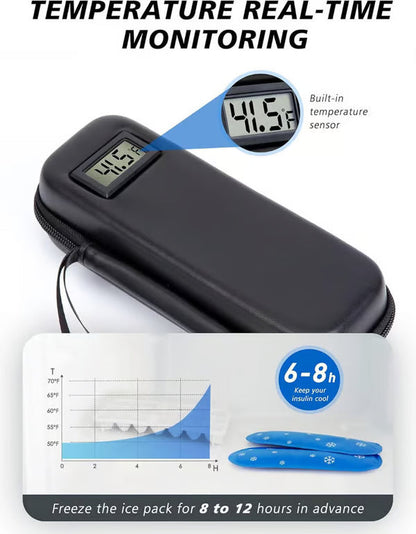 💉HOT SALE!Insulin Cooler Travel Case with Temperature Display