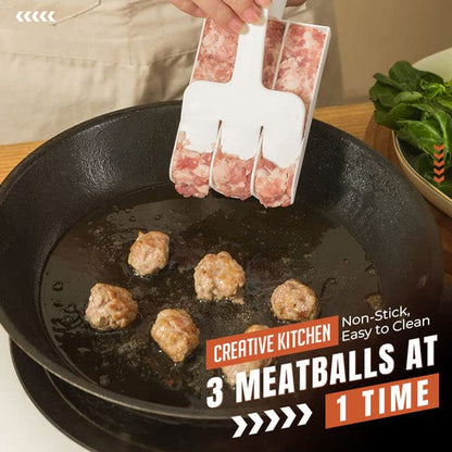 ⏳🔥LIMITED-TIME 50% OFF! ⏰🍡Creative Kitchen Triple Meatball Maker