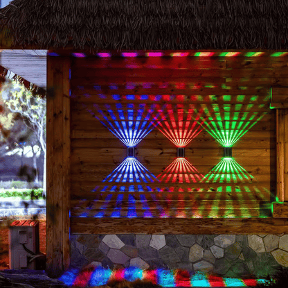 ✨Last Day 49% OFF☀️4 LED Solar Colorful Wall Lights Outdoor Light Waterproof