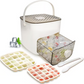 ⏳Time-Limited Special⏰Essential for summer🥤🧊 Ice Cube Maker with Storage – 48 cubes at once, leak‑proof lid. Stackable, saves space.