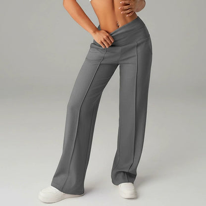 🥳2026 HOT SALE🥳💞50K+ SOLD!☕🧘‍♀️Women's High Waist Wide Leg Pants – Soft stretch fabric, gentle tummy control! Flattering fit for every shape. Easy pull-on, no tricky buttons. Your everyday essential🧵🦵