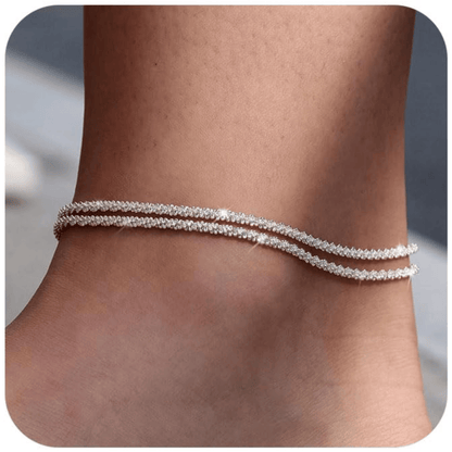🥰Dainty Layered Waterproof Anklet For