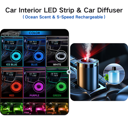 ⏳Time-Limited Special⏰Car Interior LED Strip Atmosphere Lights Pro – Add a Custom Glow to Your Cabin, Easy to Fit & Great for Evening Drives 💡