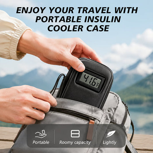 💉HOT SALE!Insulin Cooler Travel Case with Temperature Display