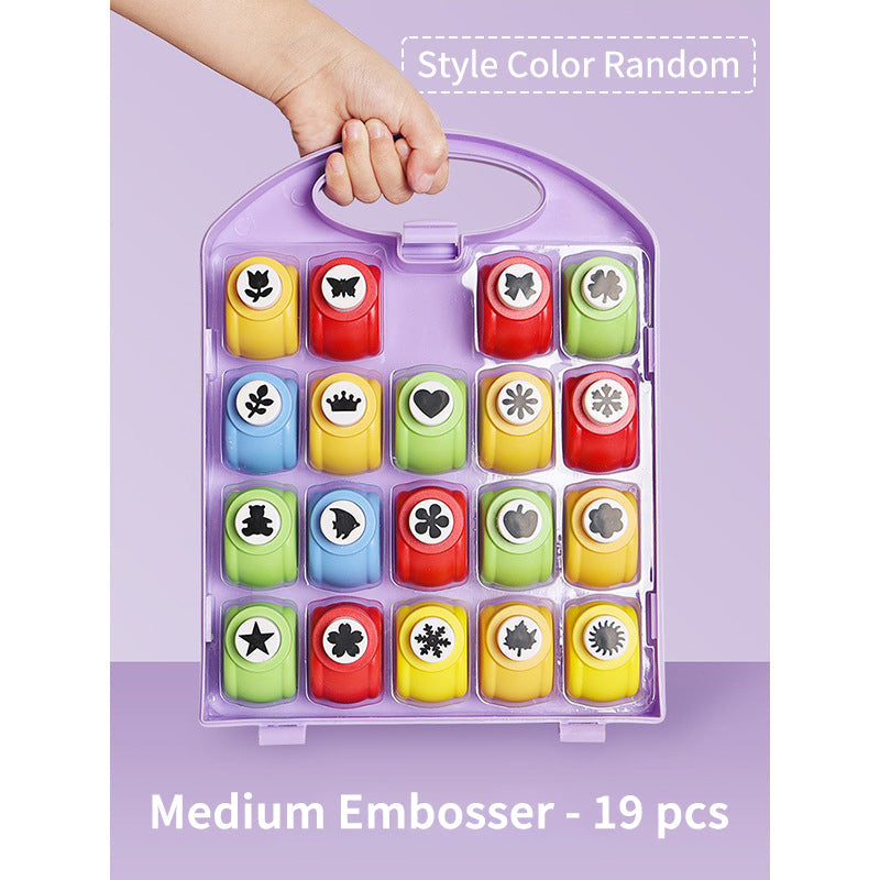✂️🌸⭐Kids DIY Flower Press Set - Large Embossing Machine & Stamps🎁