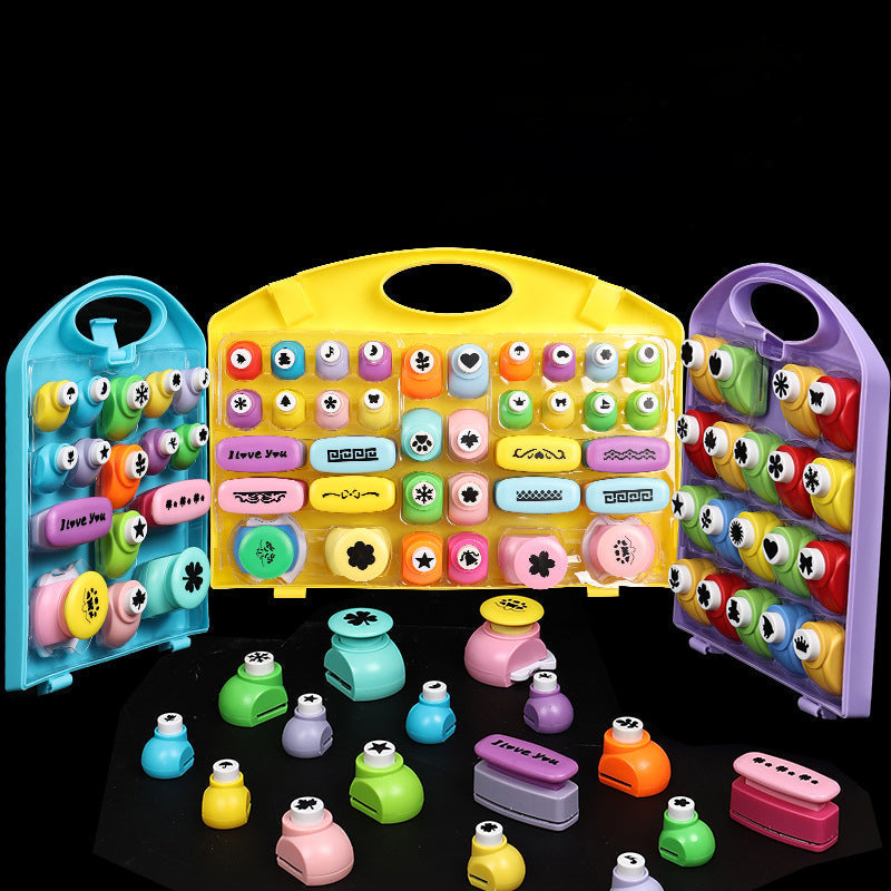 ✂️🌸⭐Kids DIY Flower Press Set - Large Embossing Machine & Stamps🎁