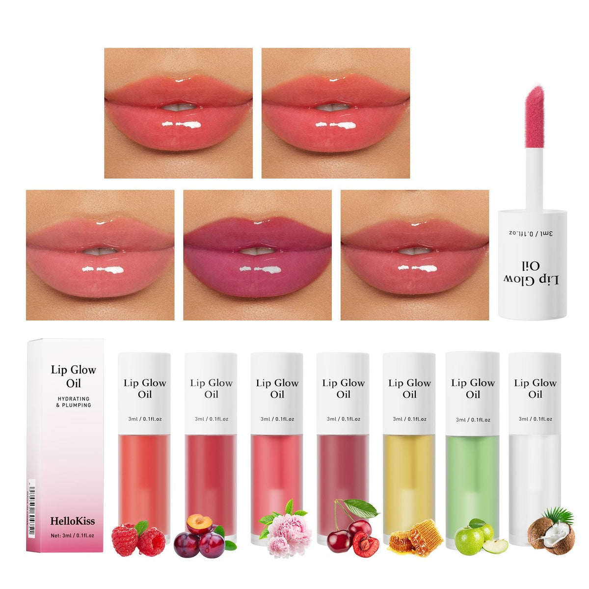 💖Moisturizing 7-Color Fruit Flavored Lip Oil💄