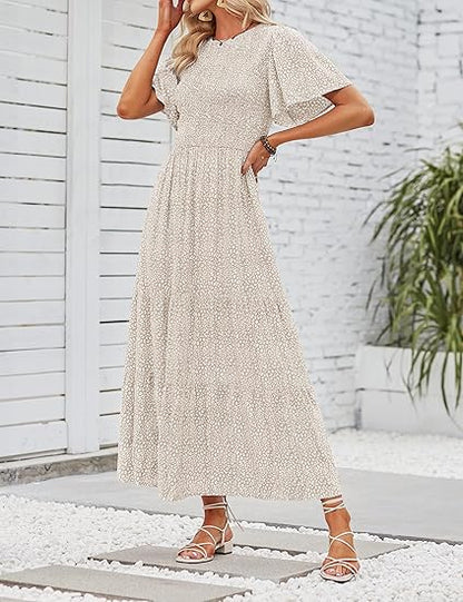👗 50% OFF NOW! 🥀Women's Casual Floral Print Maxi Dress