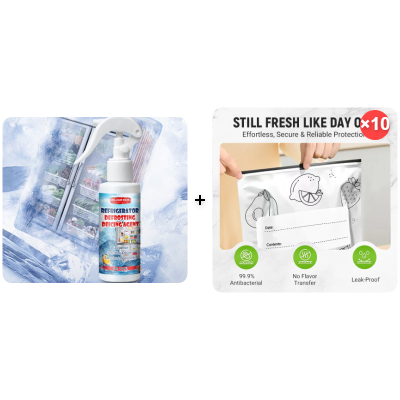 🧊 Buy 2 Get 1 Free | Defrosting Spray for Fridge Freezer 🎁 Includes Free Spatula