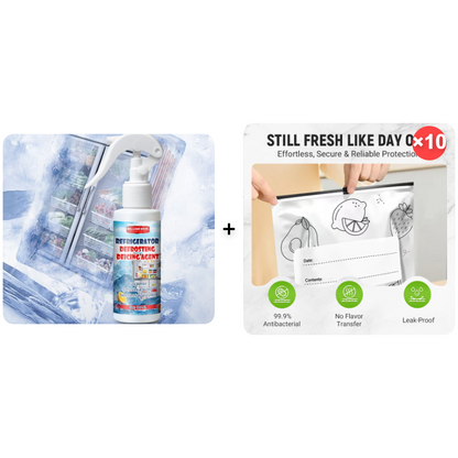 🧊 Buy 2 Get 1 Free | Defrosting Spray for Fridge Freezer 🎁 Includes Free Spatula