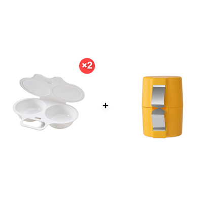 🥚 Perfect Poached Eggs in 2 Mins – No Oil, No Explosion. Microwave Egg Cooker with Splash-Proof Lid.