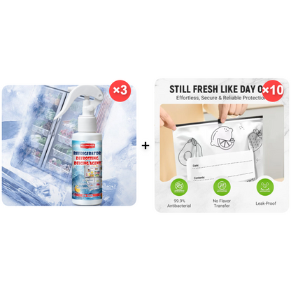 🧊 Buy 2 Get 1 Free | Defrosting Spray for Fridge Freezer 🎁 Includes Free Spatula