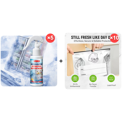 🧊 Buy 2 Get 1 Free | Defrosting Spray for Fridge Freezer 🎁 Includes Free Spatula