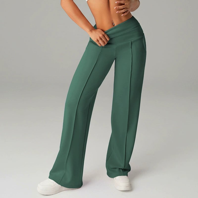 🥳2026 HOT SALE🥳💞50K+ SOLD!☕🧘‍♀️Women's High Waist Wide Leg Pants – Soft stretch fabric, gentle tummy control! Flattering fit for every shape. Easy pull-on, no tricky buttons. Your everyday essential🧵🦵