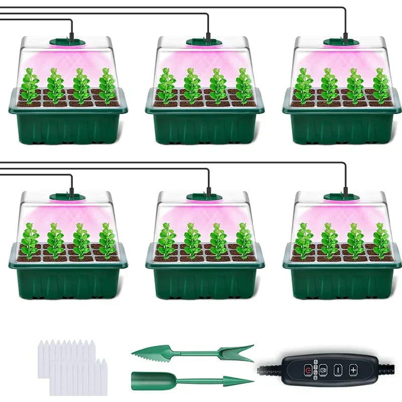 🔥50% discount while stocks last!🎉Seed starter trays with grow light