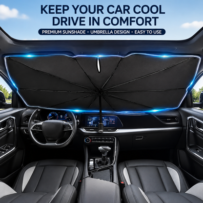 🔥Upgraded Car Windshield Sun Shade Umbrella