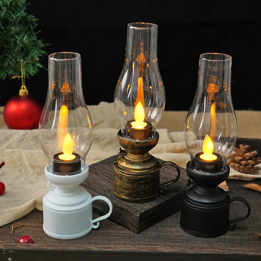 ✨Buy 2 Get 1 Free 🕯️LED Vintage Kerosene Lamp Electronic Swing Candle