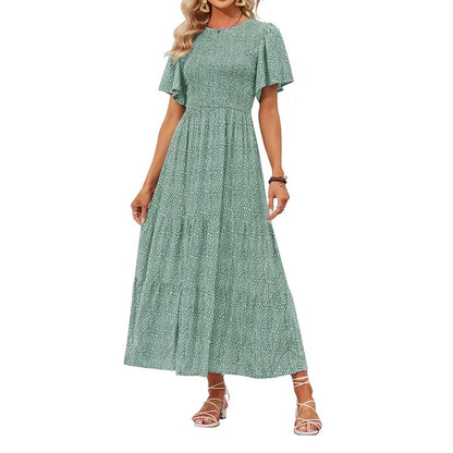 👗 50% OFF NOW! 🥀Women's Casual Floral Print Maxi Dress