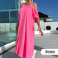 💃Women's Cold Shoulder Casual Maxi Dress