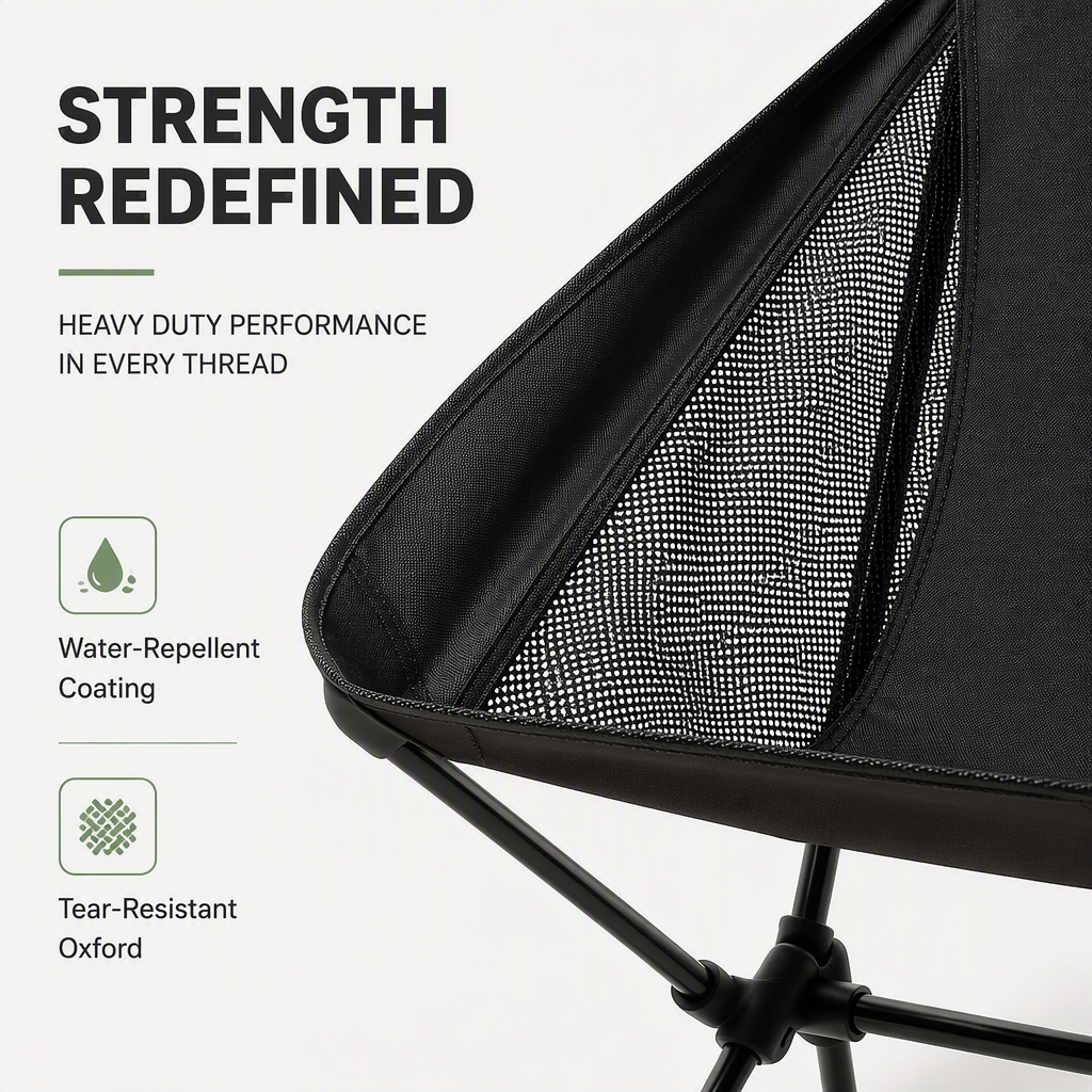 Rock Anywhere Instantly! No-Sag 113kg Foldable Camping Chair