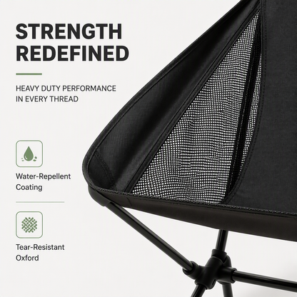 Rock Anywhere Instantly! No-Sag 113kg Foldable Camping Chair