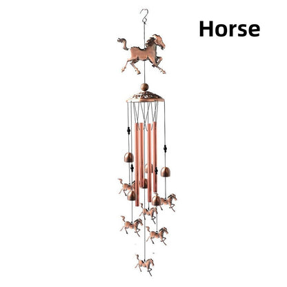 🐎Pure hand-made Copper Horse wind chimes🎐