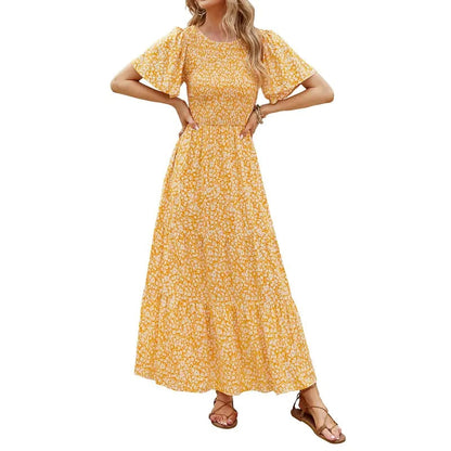 👗 50% OFF NOW! 🥀Women's Casual Floral Print Maxi Dress