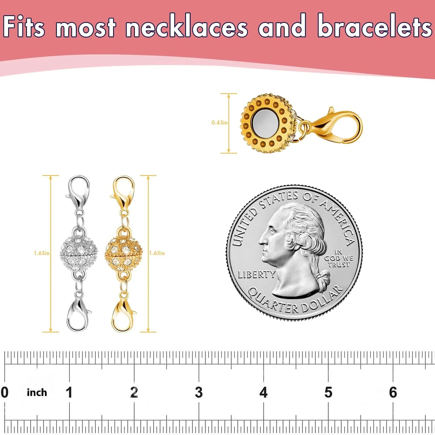 Magnetic Clasp Set for Necklace