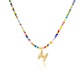 💜 Letter Beaded Necklace for Women🔤A-Z