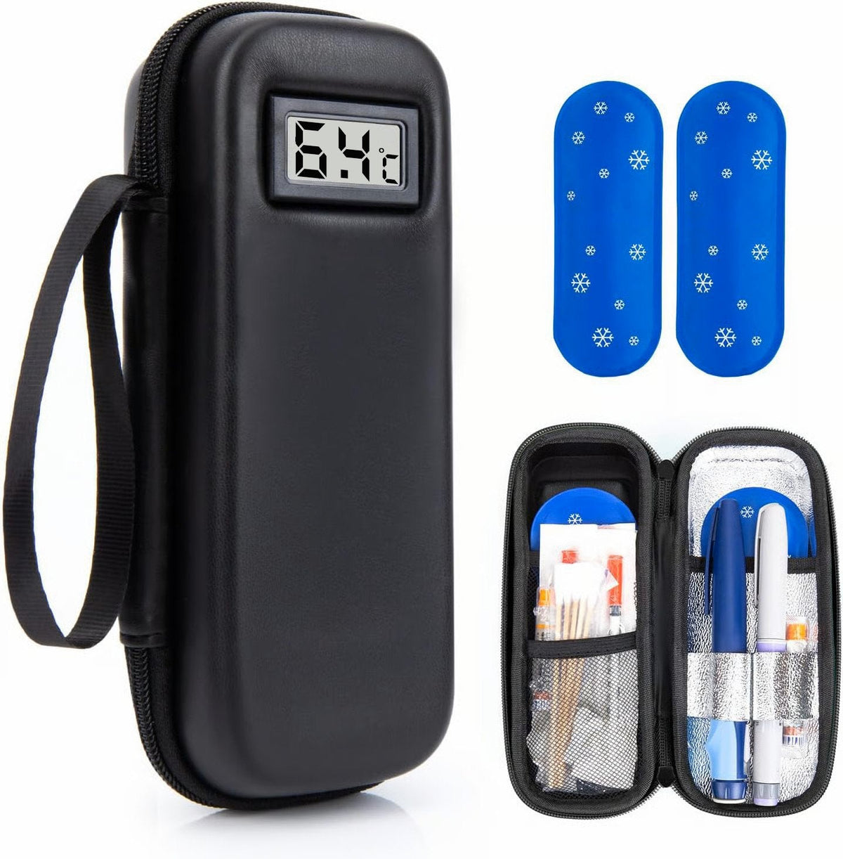 💉HOT SALE!Insulin Cooler Travel Case with Temperature Display