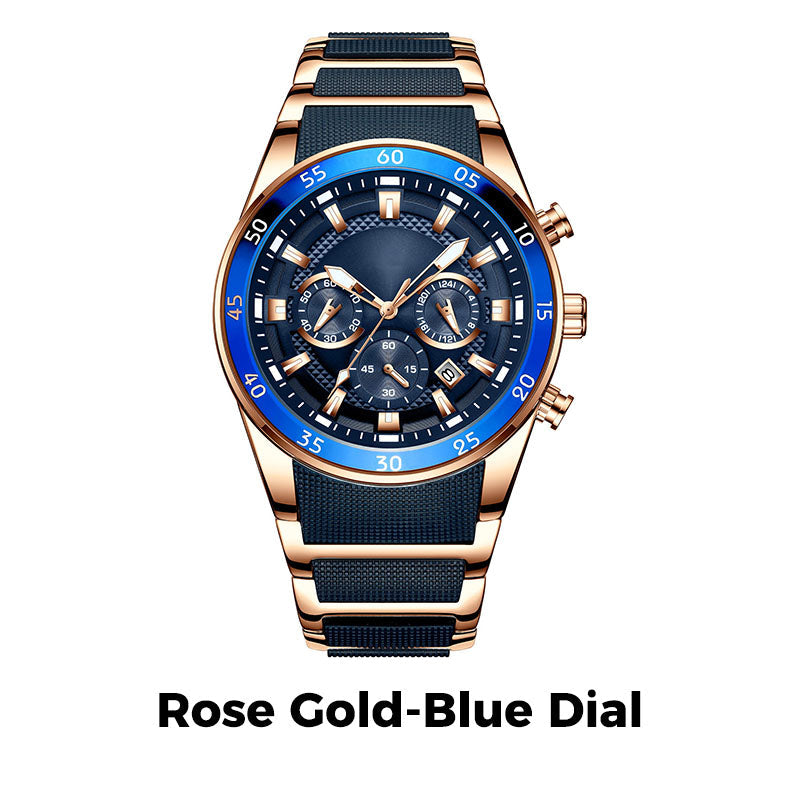 🎁Calendar six-hand quartz men's watch