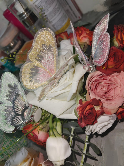 🔥2025 SALE - Embroidery Butterfly Decoration🚗🦋