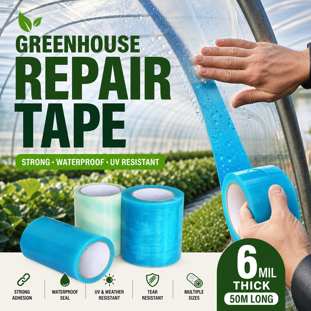 🌦️ 🩹 Weather‑Resistant Greenhouse Repair Tape – Heavy‑Duty, Strong Adhesive, Outdoor‑Ready 🌱