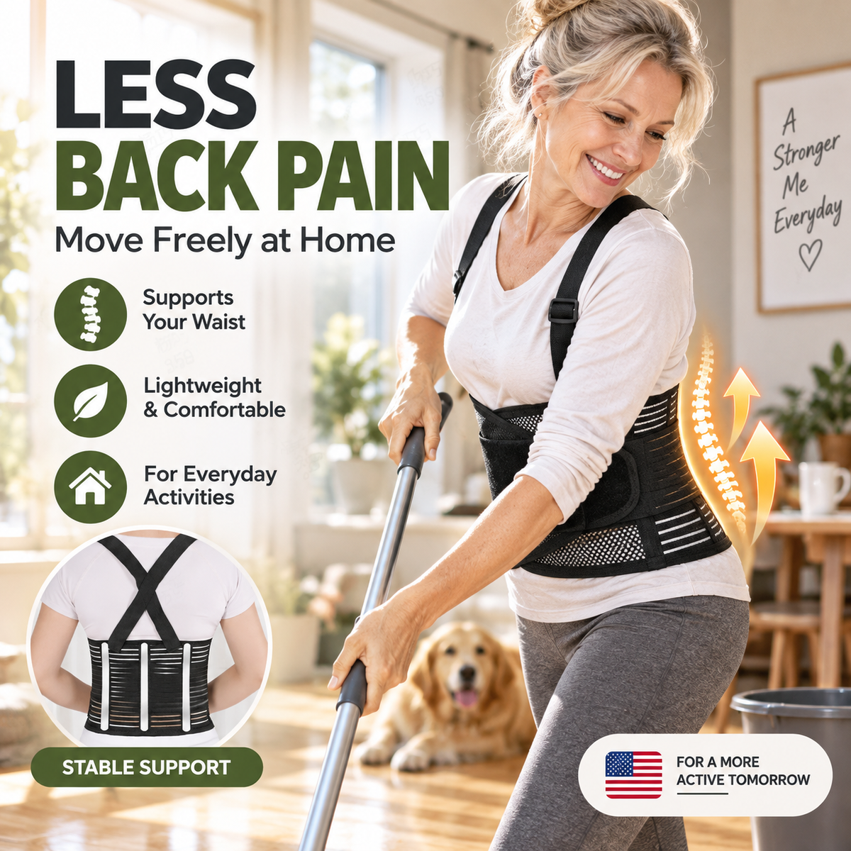 Breathable Posture Corrector - Back Pain Relief & Tummy Control