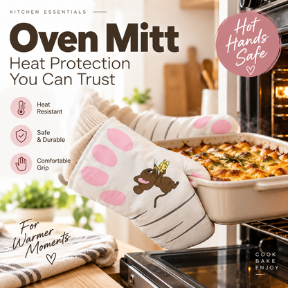 🧤HOT SALE! Baking Oven Mitts – Heat-Resistant Grip per SKU Rating, Soft Lining, For Oven, Air Fryer & Grill Prep! 👩‍🍳✨
