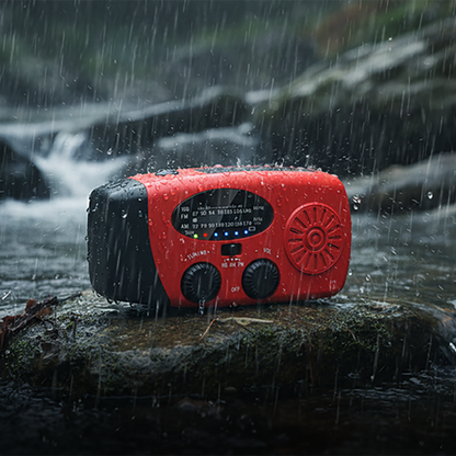 🎉 50% OFF NOW! 📻 Portable Solar & Hand Crank Emergency Radio – LED Light & NOAA ✨