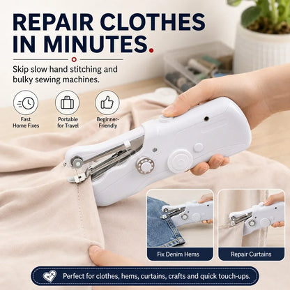 🧵 Mini Electric Sewing Machine – Lightweight, Portable & Easy to Use! ✨