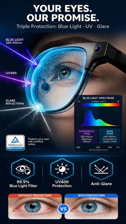 🥳HOT SALE! AI Smart Glasses with ChatGPT-Ready Assistant – 8MP Camera, HD Recording, 160+ Language Translation, Bluetooth 5.4 HiFi Audio! 🕶️✨