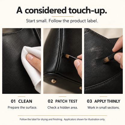 🎄✨ Christmas: 50% Off for a Limited Time | 🖤 Black Leather Color Restorer – renews faded color and hides scratches – for compatible smooth leather