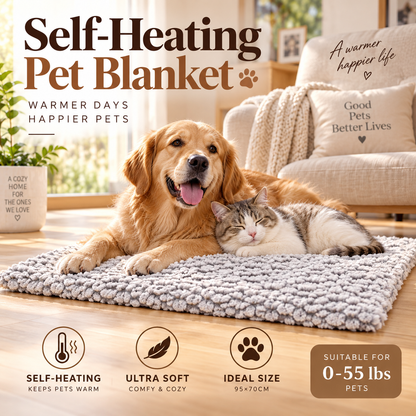 Self-heating pet mat
