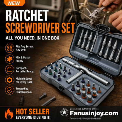 🔩 Factory Direct 50% Off 🔥Over 100,000 Sold! 🛠️Freely assemble to solve all tool troubles 🛠️ 24-in-1 screwdriver set – Magnetic, compact, and portable