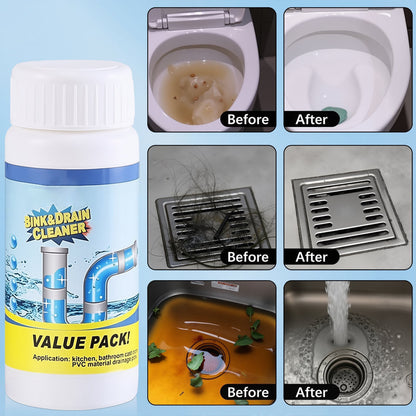 🏖️Summer Cool Deal: 50% OFF!!👍🎉Pipe-Clearing Foaming Powder – Fast-Acting Drain Unclogger & Deodorizer