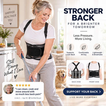 Breathable Posture Corrector - Back Pain Relief & Tummy Control