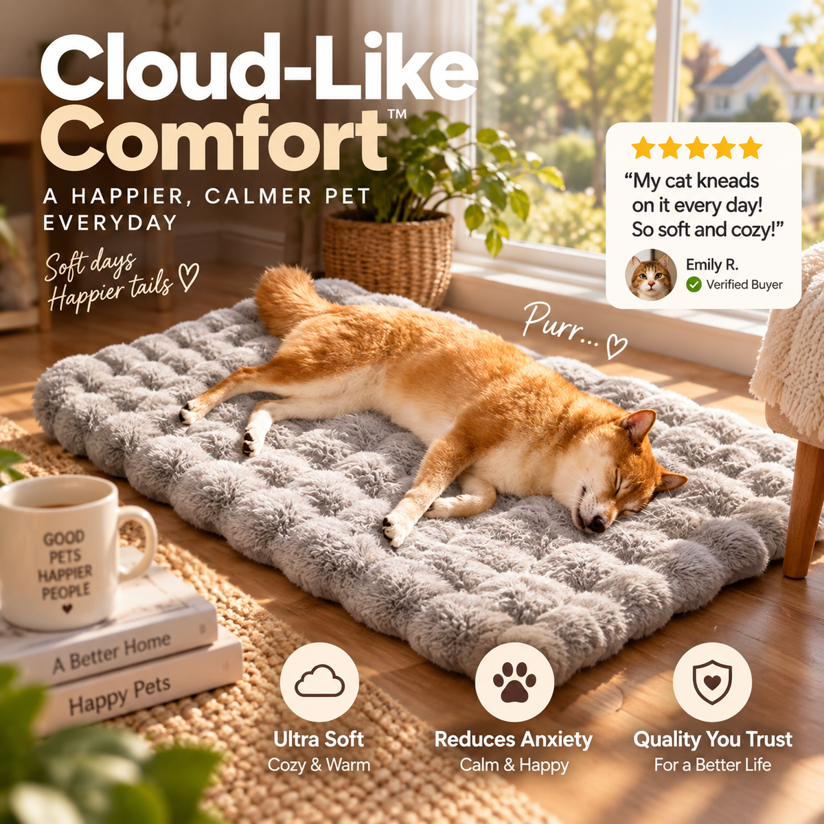 🐾 Pet Comforting Blanket/Mat