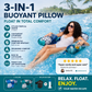 🏖️💺 Inflatable Floating Chair – Comfortable, Stable & Perfect for Relaxing on the Water 🏊🌊