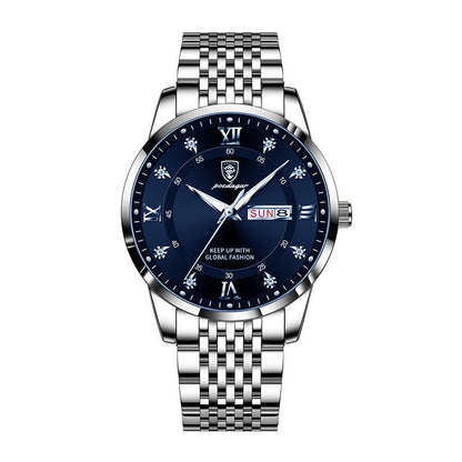 Men's Waterproof Luminous Calendar Quartz Watch