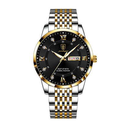 Men's Waterproof Luminous Calendar Quartz Watch