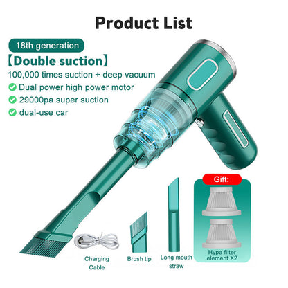 📢📢50% OFF !! ⏰Wireless Car Vacuum Cleaner